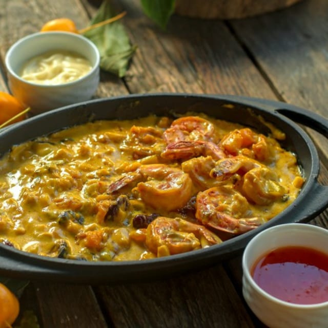 Cashew Shrimp Curry.