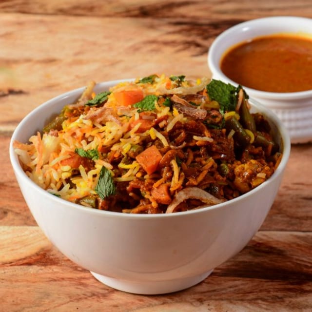 Veg Dum Biryani.