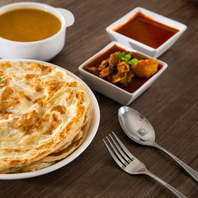 Parotta with Chicken Salana.