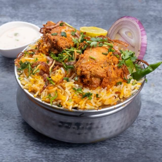 Mughlai Chicken Biryani.