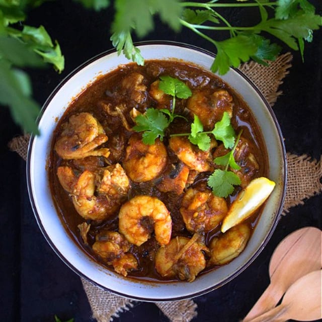Gongura Shrimp Curry.