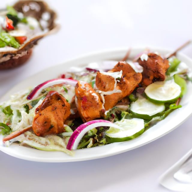 Chicken Tikka Kebab (8 Pcs).