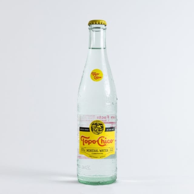 Topo Chico Sparkling Water.