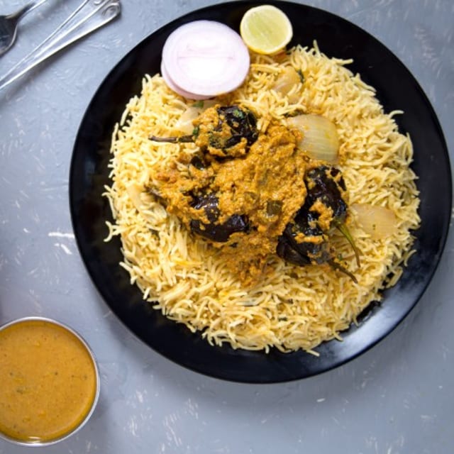 Gutti Vankaya Biryani.