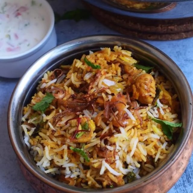 Mushroom Masala Biryani.